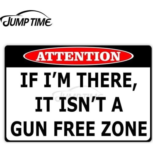 Jump Time 13 x 6.8cm Car Sticker Attention If I'm There Sign Decals Warning Bulding Windshield Waterproof Vinyl Car Accessories