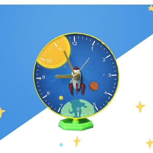 1pcs Kid DIY Clock Learning Toys Creative Easy to Assemble Eco-friendly Children Educational Science Toy for Gift