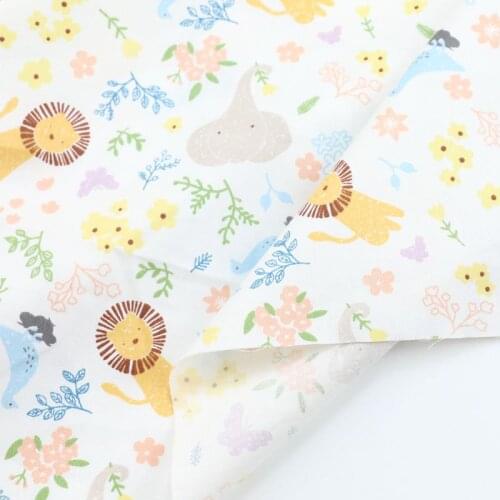 160cm*50cm Cute lion baby Cotton Fabric Cloth Sewing Quilting bedding apparel dress diy patchwork fabric infant cloth