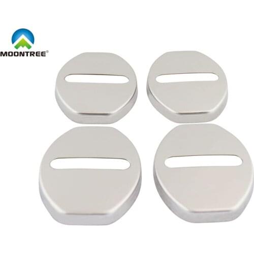 4 pcs Silver Car Door Lock Protective Cover for Seat FR leon cupra ibiza