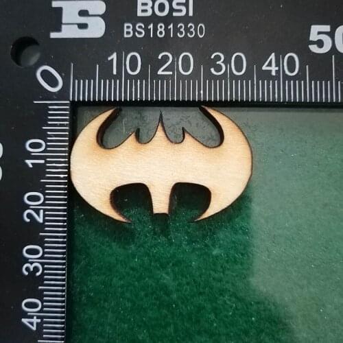 50pcs Blank Unfinished Wood Bat Wooden Veneer Bat Wings Rustic DIY Craft Scrapbooking Embelishment Halloween Favors Home Decor