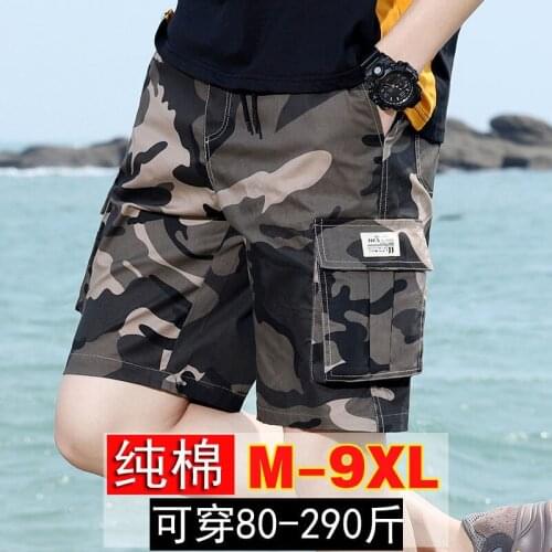 Military Pants Shorts Mens Summer Casual Work Camouflage Fashionable Fat Plus Size Sport Cargo Cotton Loose Joggers Hip Hop