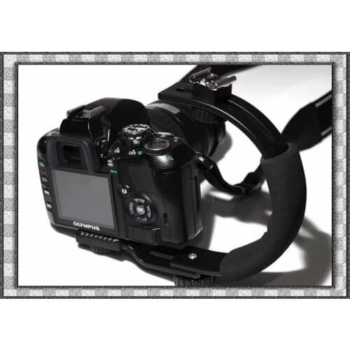 C-Shape flash bracket for DV Camcorders DSLR Camera