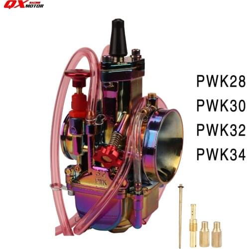 Multicolor Motorcycle Carburetor 28 30 32 34mm Power Jet Carb Dirt Bike 4T PWK Carburador 125cc 150cc 250cc Scooter ATV QUAD
