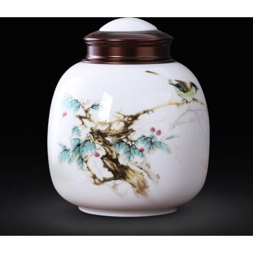 Jingdezhen ceramic tea pot sealed wake up tea pot Chinese style household portable moisture proof