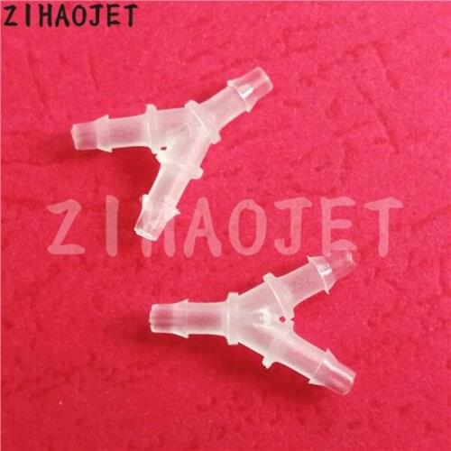 Large format solvent printer ink tube connector Y shape ink pipe plastic connectors 4*3mm 4*2.5mm 20pcs/lot