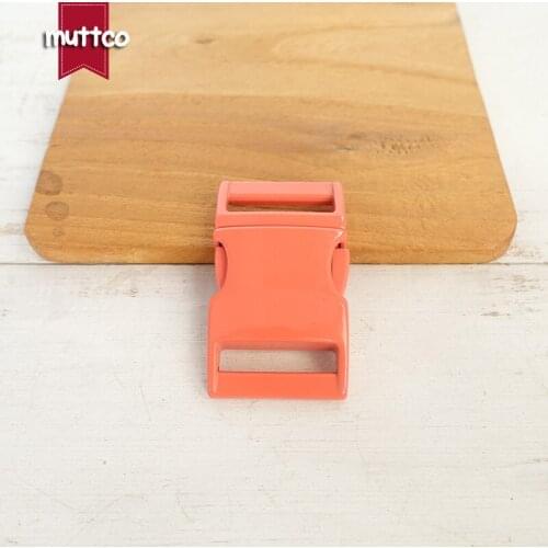 Red orange metal buckle quick side release buckle for garment bag dog accessories 25mm webbing DIY pet collar supplies CCK-25R