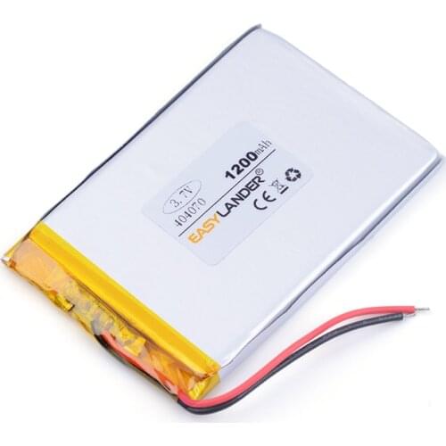 Lithium ion rechargeable batteries 404070 1200MAH For DVR GPS mp3 mp4 cell phone speak PDA Tools andorid phone 044070 li polymer