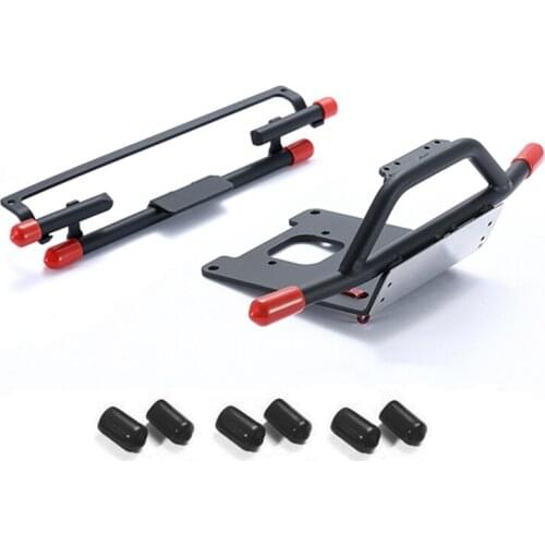 Metal Front and Rear Bumper for WPL D12 1/10 RC Car Upgrade Parts Decoration Accessories