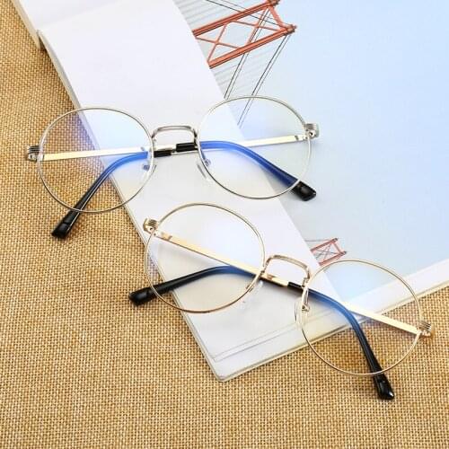 Glasses mens flat mirror no degree retro anti-blue glasses computer goggles flat glasses female game eye protection