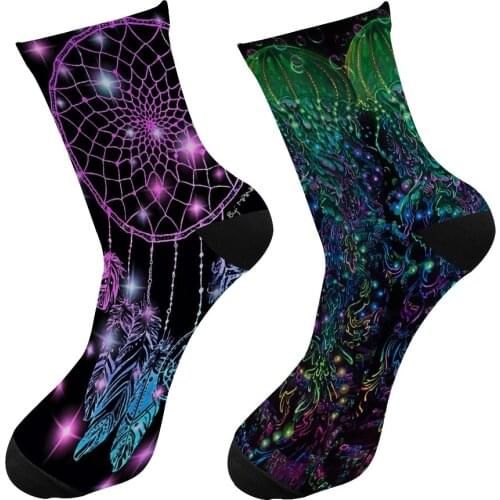 Dream Catcher 3D Printed Men Comfortable Funny Long Socks Jellyfish Knee High Socks Mardy Grass Soccer Cycling Kawaii Socks