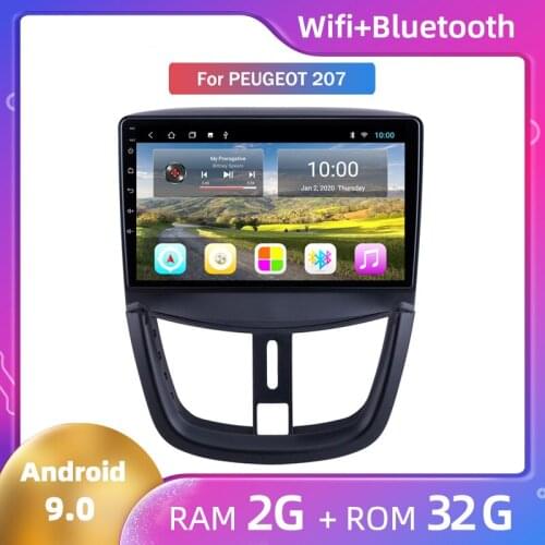 For Peugeot 207 Large Screen Navigation Car Intelligent All-in-One Navigatio Machine car android gps navigation player car radio
