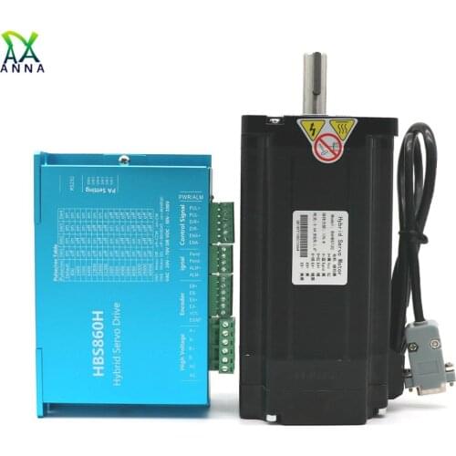 Nema34 12Nm 86 Closed-loop Kit Stepper Motor Encoder Hybrid Servo Driver HBS860H With 5M lines