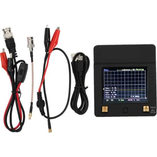 Mini Oscilloscope 2MHz Bandwidth 5M Full-Screen Touching Portable Digital Oscilloscope DSO112A 3.3V