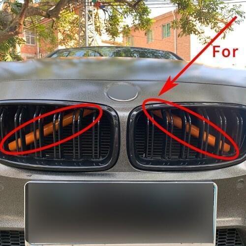Front Grille Trim Strips Decorations Car Stickers Cover For BMW New X5 X7 X4 X6 X3 5 6 series GT G05 G30 G38 G32 G01 G07 G02 G06