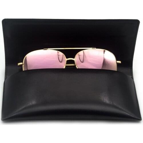 Durable Spectacle Sunglasses Case Leather Eyeglasses Glasses Eyewear Protector Storage Vintage Handbag Retro Phone Box