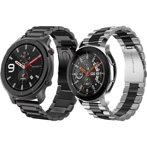 20MM 22MM Stainless Steel Metal watch Straps For Huami Amazfit GTS GTR 47mm correa strap for Xiaomi Color Watch for Imilab KW66