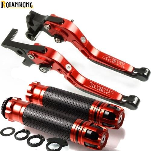 Motorcycle CNC Brake Clutch Lever Extendable Hand Grip Handlebar For HONDA CBR 600 CBR600 F2,F3,F4,F4i 1991-2007 1992 1993 1994
