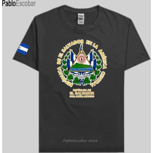 El Salvador men t shirts fashion jerseys nation team 100% cotton t-shirts clothing tees country sporting flags Salvadoran SLV