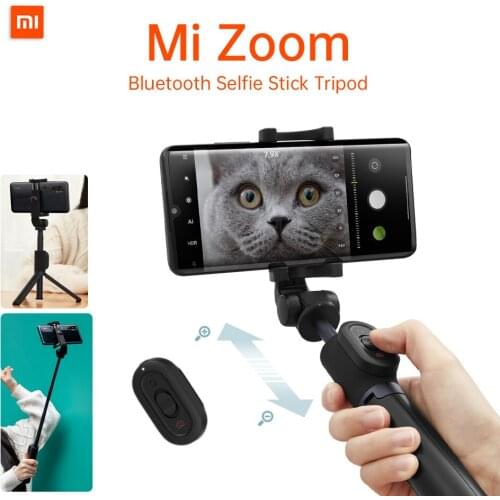 Original Xiaomi Mi Zoom Bluetooth Selfie Stick Tripod Zoomable Only For MIUI 12 + System Camera App Photo Video One Key Switch