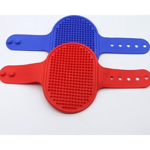 Pet Dog Cat Bath Brush Comb Rubber Glove Hair Fur Grooming Massaging Cleaning Gloves pets Silicone Washing Glove brush