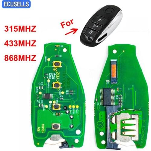 3 Button Replacement Remote PCB Board Circuit Board 315Mhz / 433Mhz / 868Mhz for Volkswagen for VW Touareg 2011 2012 2013 2014