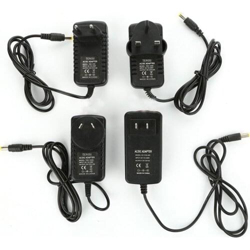 LED Driver Power Supply Adapter Transformer ac 100-240v to DC 12V 1A 2A 12W 24W UK/US/EU/AU Plug Free shipping