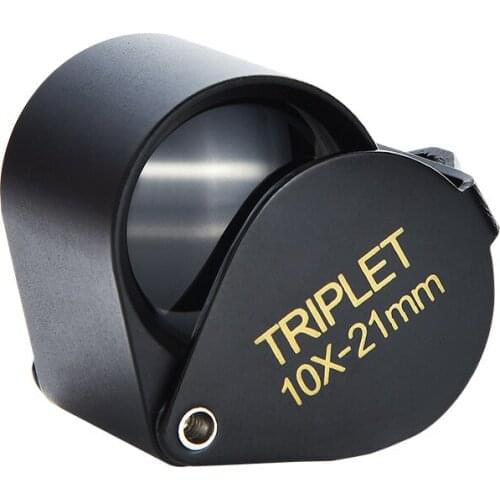 Magnifying glass identification special jewelry folding high magnification 20 high-definition mini portable 10 Wenwan gems