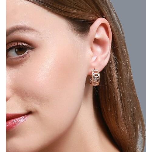 Meetvii New Hollow Letter LOVE YOU Hoop Earrings Gold Silver Color Circle Earrings Women Gift Party Fashion Jewelry