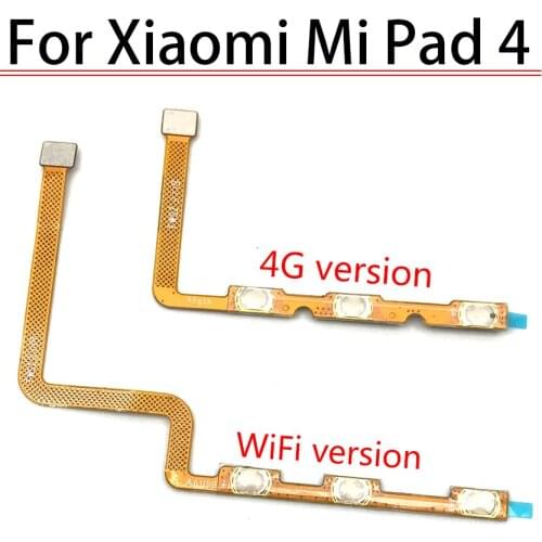 10Pcs/Lot,Power On Off Volume Side Button Key Flex Cable For Xiaomi Mi Pad 4 Pad4 Replacement Parts