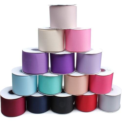 196 colors 100 yards roll liston 3 inch 75mm solid grosgrain hair bows ribbon