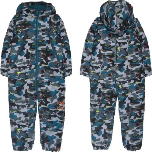 2020 new cotton clothing, childrens winter coveralls, windproof and warm, camouflage patterns for boys and girls