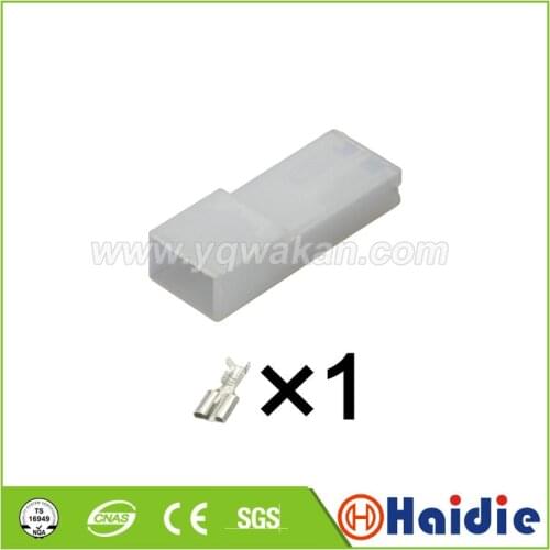 5sets 1pin Automotive plastic housing plug electrical auto unsealed connector