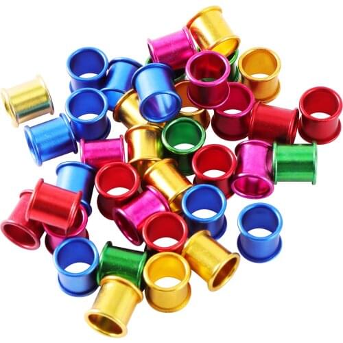 Aluminum Pigeon Ring 7mm Bird Foot Ring Ldentification Race Pigeons Ring Training Bird Foot Ring 5 Colors 1000Pcs