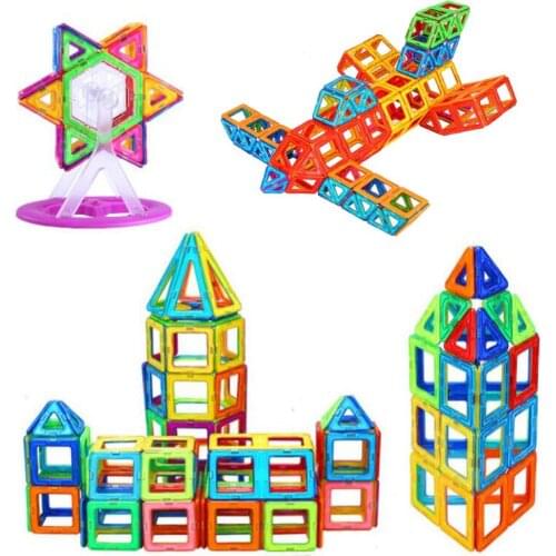 Large Magnetic Construction Designer Set 3D Magnetic Building Block Designer Magnet Toys For Children Gift