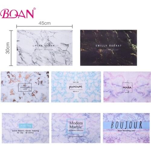BQAN 1Pcs Marble Nail Table Washable Nail Art Hand Pillow Pad Marble Hand Arm Rest Cushion Table Mat Manicure Tool