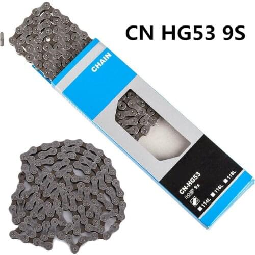 9 Speed Racing Bicycle Chain Mountain Road MTB Bike Silver Link Chain Variable Speed Chain For Shimano HG53 9S27 Accessories