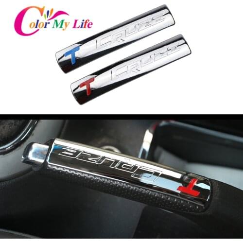 Internal ABS Chrome Hand Brake Sequin Handbrake Sticker Case for Chevrolet Chevy Cruze Modified 2009-2016 Car Accessories
