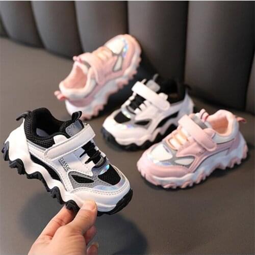 Childrens casual shoes 2021 spring and autumn new fashion soft bottom antiskid boys' casual shoes girls' running shoes