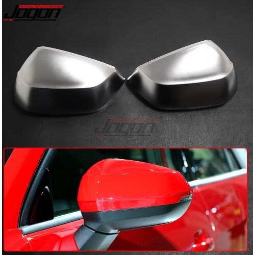 For Audi Q2 2016-2019 Q3 F3 2019 2020 Matte Silver Car Side Wing Rear View Mirror Cover Shell Caps Case ABS Chrome Replace