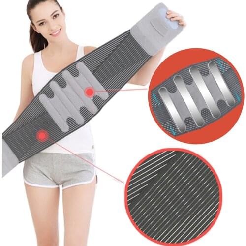Infrared Magnetic Back Waist Support Protector Lumbar Brace Belt Double Pull Strap Banded Lower Pain Stiff Relief Injury Rehab