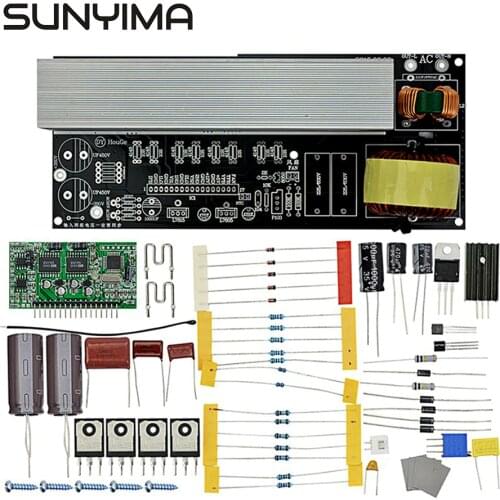 SUNYIMA 2000W Modified Sine Wave to Pure Sine Wave Inverter Inverter Board Diy Kits with Heat Sinks DC380V/AC16V to AC220V