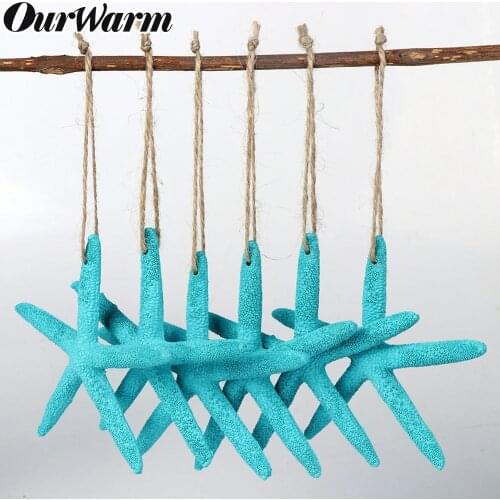 OurWarm 10pcs Artificial Shell Coral Crafts 4inch Natural Starfish Wedding Decor seashells seafish party beige seastar crafts