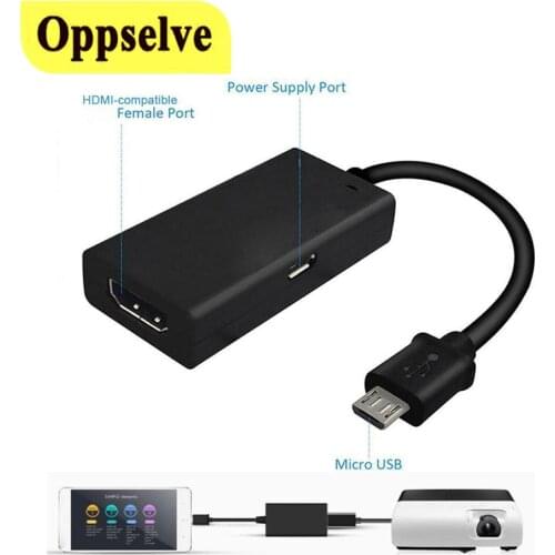 USB 2.0 Mini Adapter Micro USB/MHL to HDMI-compatible Audio Cable HD 1080P For Android Laptop MHL Device HDTV Video Converter