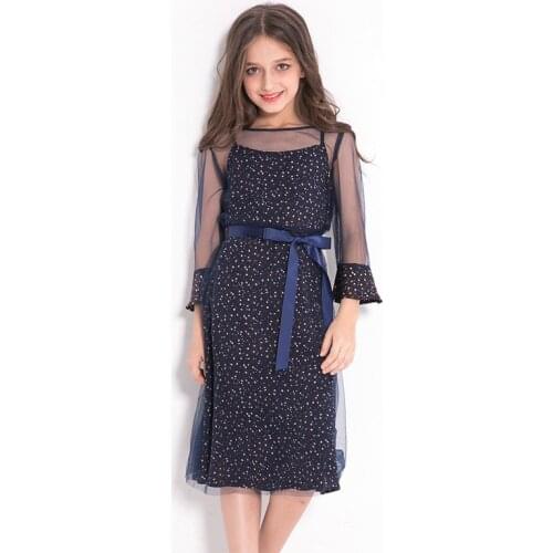 10 12 Kids Girls Party Dress Elegant Teenage Girls Formal Clothing