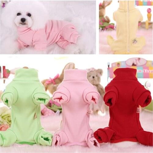 Pet Clothing For Small Dogs Spring And Autumn Jumpsuit Dog Clothes Fully Shrouded The Belly Pajamas Jacket Puppy Loungewear