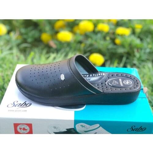 Orthopedic Sabo Slippers Doctor Nurse Hospital Cook Slippers Medical Slippers Heel Spur Reinforced Flat Sole Embossed Slippers