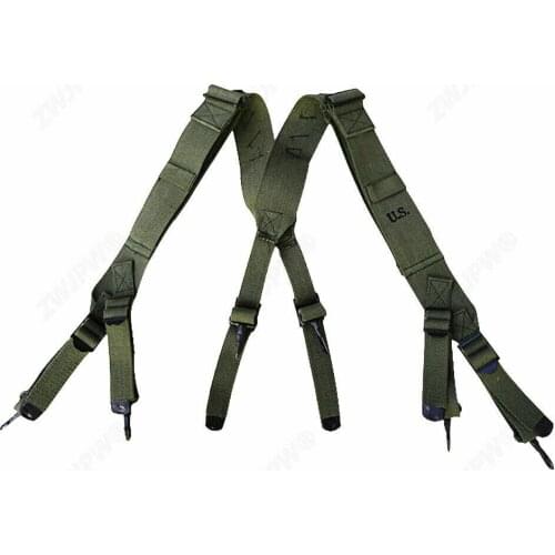 WWII WW2 KOREAN WAR US ARMY SOLDIER M1945 COMBAT FIELD SUSPENDERS SHOULDER STRAPS armyshop2008