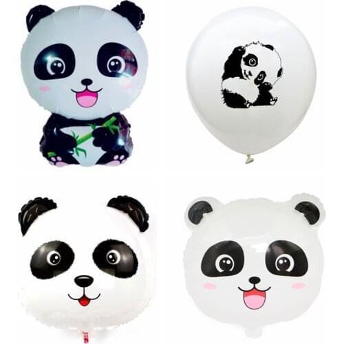 Cartoon Panda Foil Balloons Happy Birthday party supplies kids inflatable Classic Toys China Panda Globos Childrens Balloon