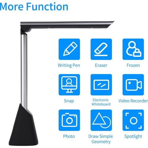 Aibecy BK34 Document Camera Scanner 5 Mega-Pixel HD A4 Capture Size LED Light Software for Online Distance Learning Education